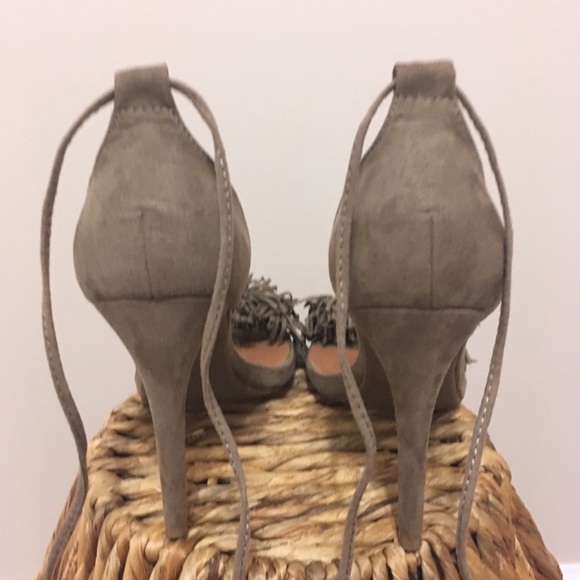 Wild diva lounge fringe lace up heel - Picture 4 of 6